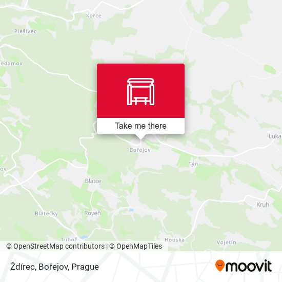 Ždírec, Bořejov map