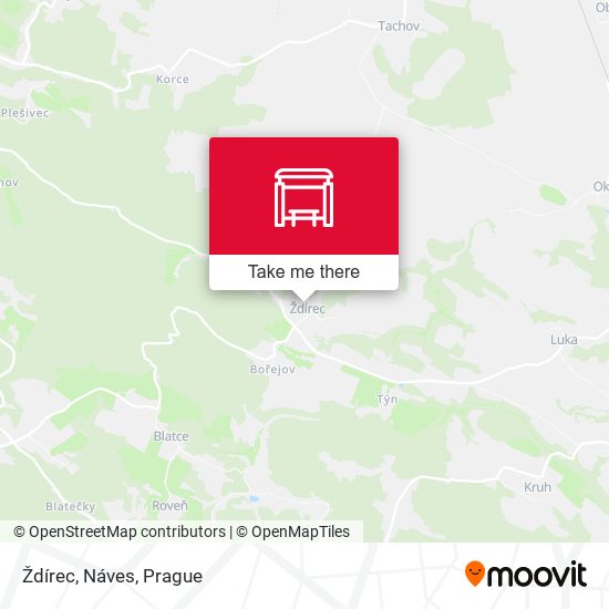 Ždírec, Náves map