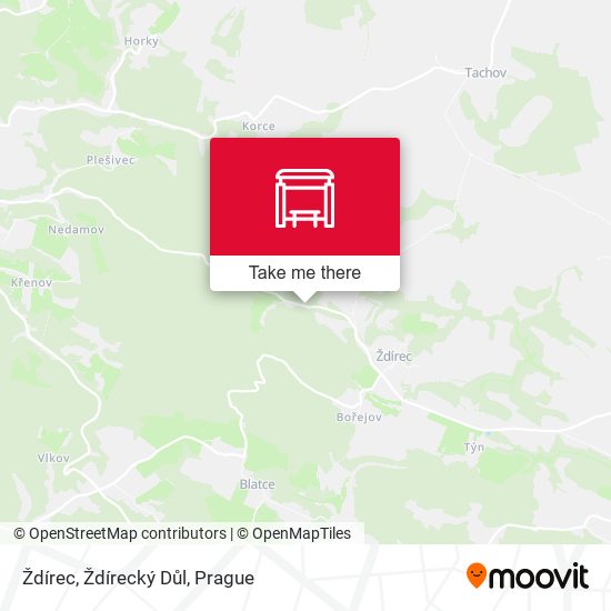 Ždírec, Ždírecký Důl map