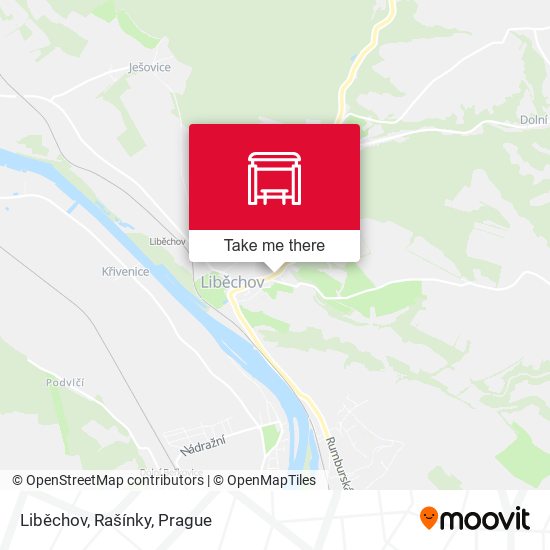 Liběchov, Rašínky map