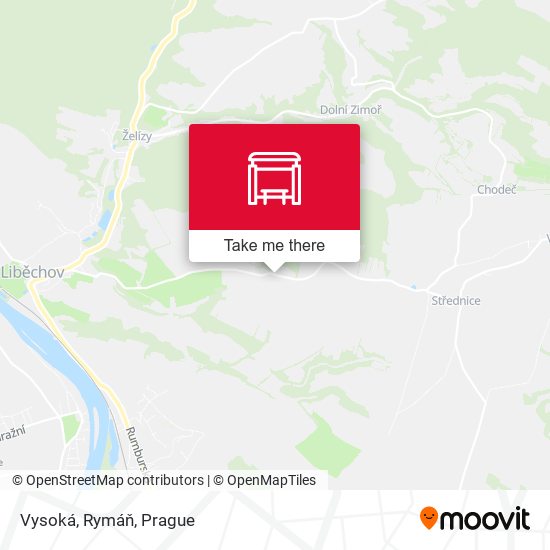 Vysoká, Rymáň map
