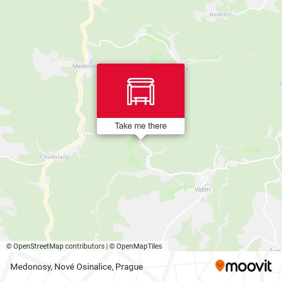 Medonosy, Nové Osinalice map