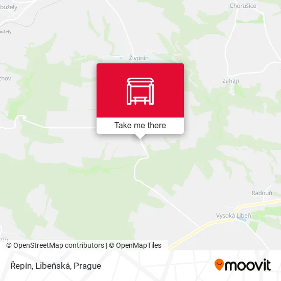 Карта Řepín, Libeňská