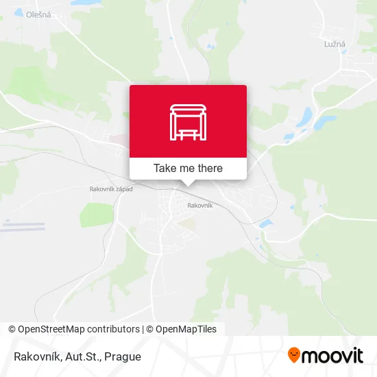 Карта Rakovník, Aut.St.