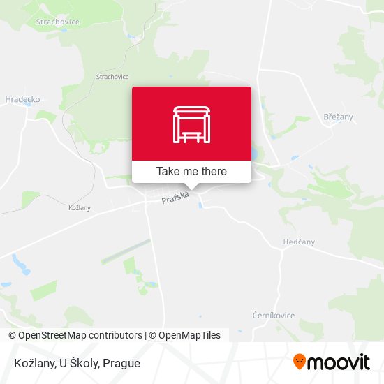Kožlany, U Školy map