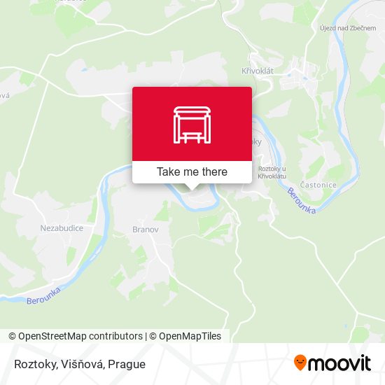 Roztoky, Višňová map