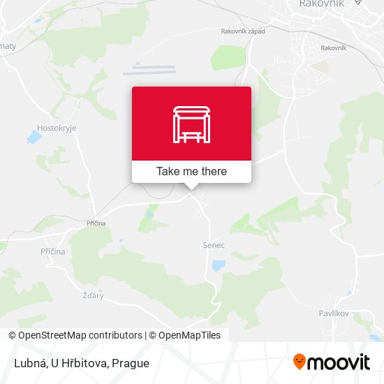 Lubná, U Hřbitova map
