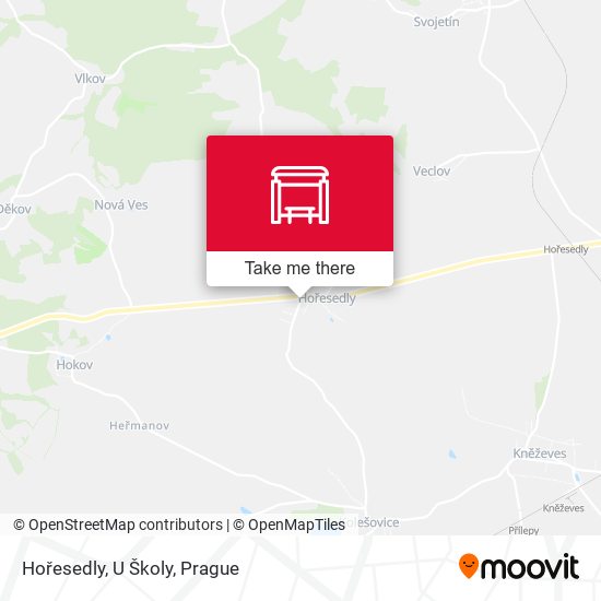Hořesedly, U Školy map