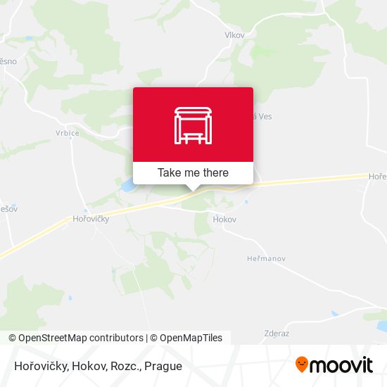 Hořovičky, Hokov, Rozc. map