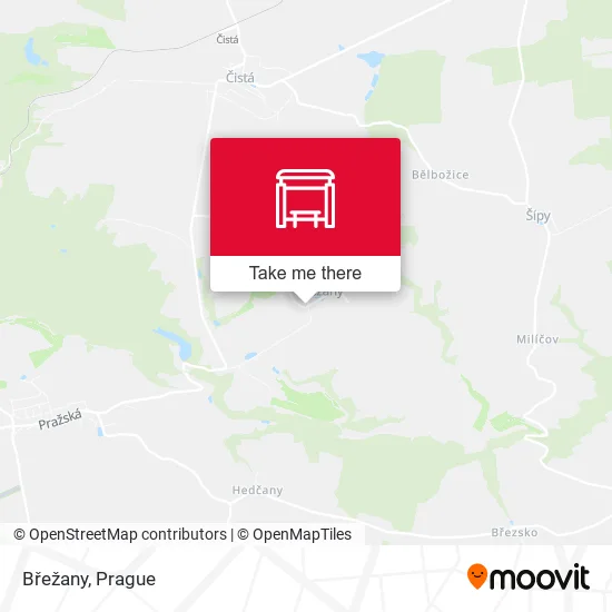 Карта Břežany