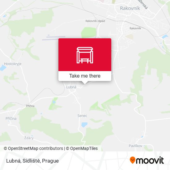 Lubná, Sídliště map