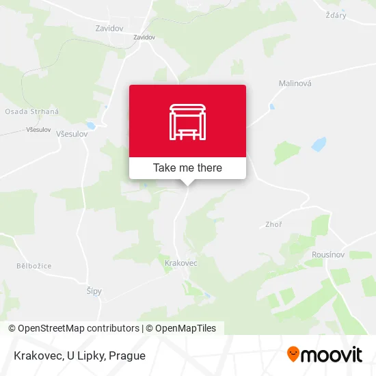Карта Krakovec, U Lipky