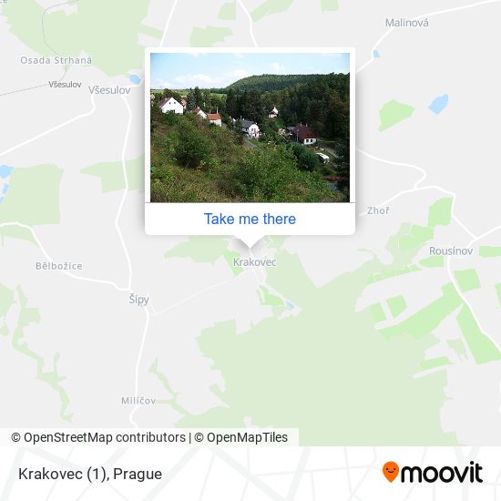 Krakovec (1) map