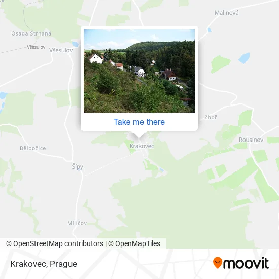 Krakovec map