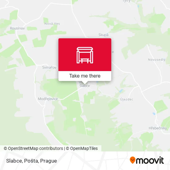 Карта Slabce, Pošta