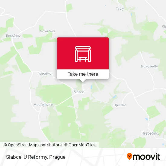 Карта Slabce, U Reformy
