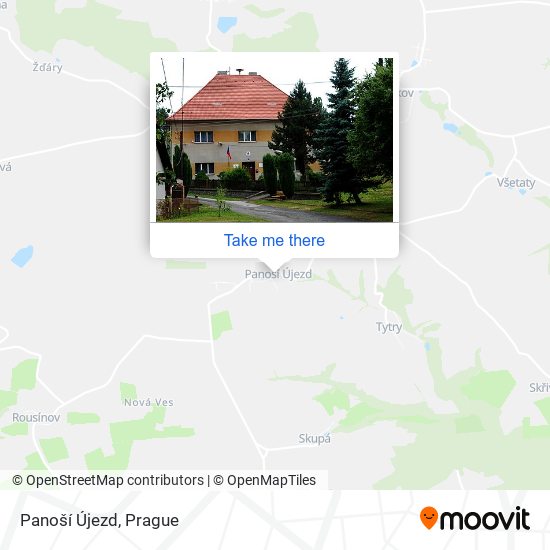 Panoší Újezd map