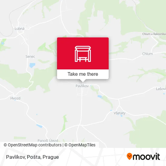 Карта Pavlíkov, Pošta
