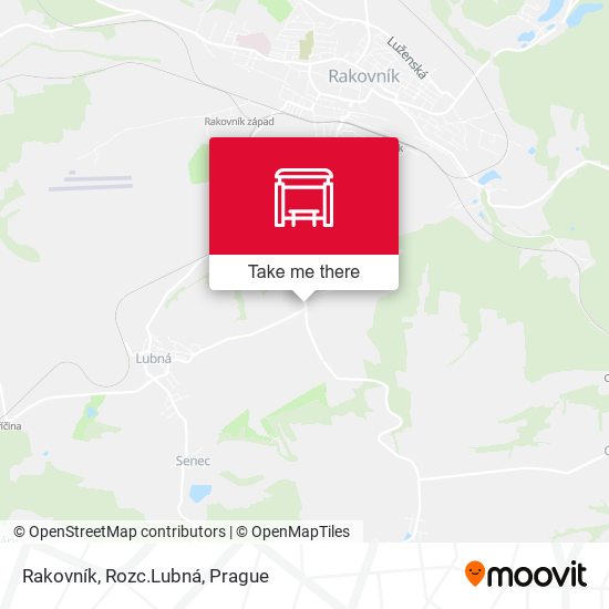 Rakovník, Rozc.Lubná map