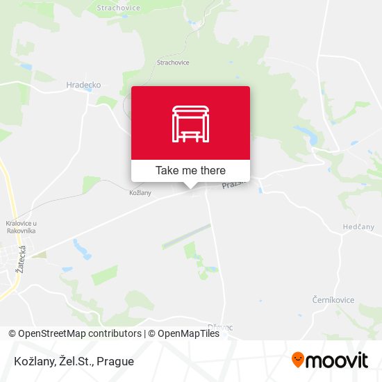 Kožlany, Žel.St. map