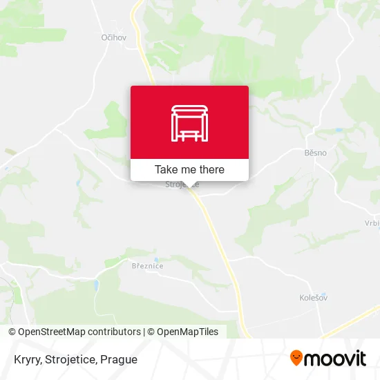 Карта Kryry, Strojetice