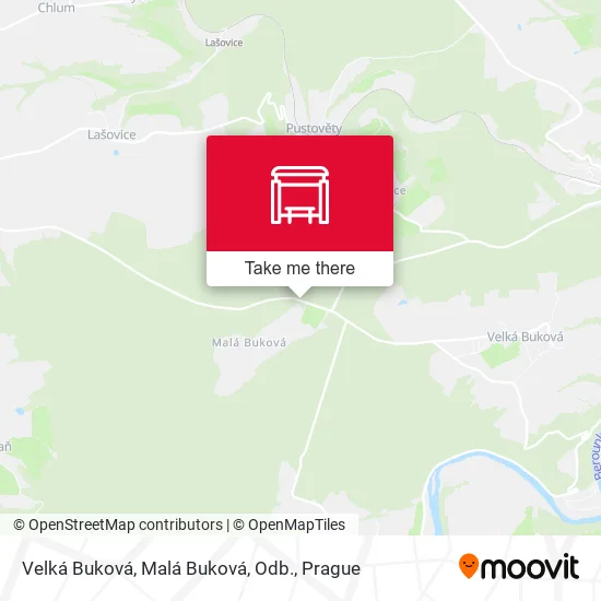 Карта Velká Buková, Malá Buková, Odb.
