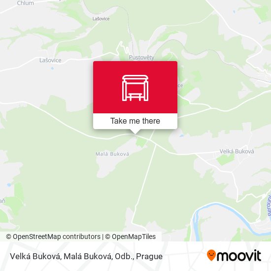 Карта Velká Buková, Malá Buková, Odb.