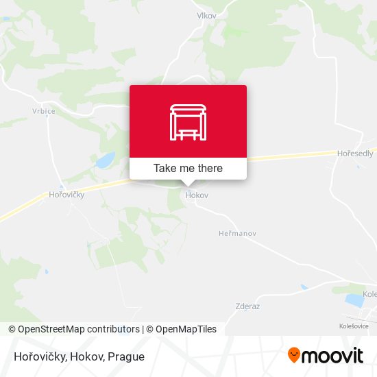 Hořovičky, Hokov map