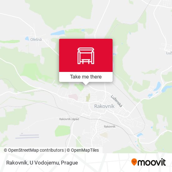 Rakovník, U Vodojemu map