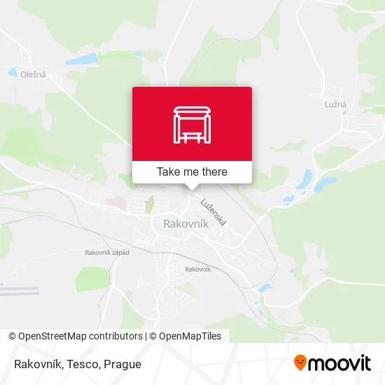 Карта Rakovník, Tesco