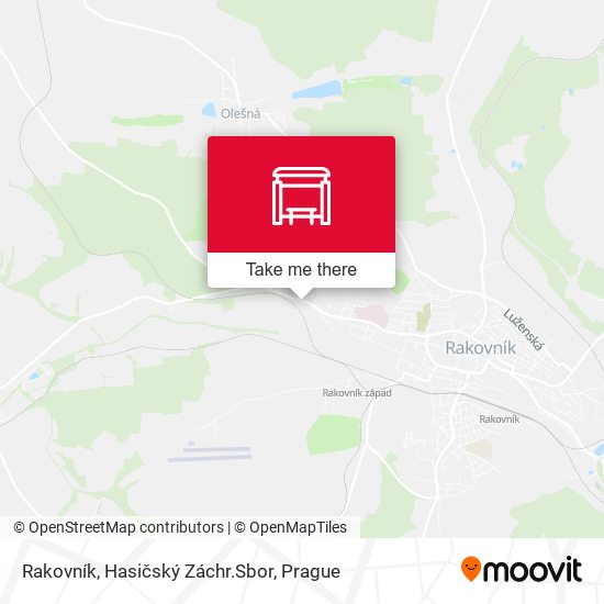 Rakovník, Hasičský Záchr.Sbor map