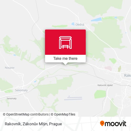 Rakovník, Zákonův Mlýn map