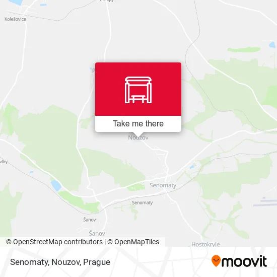 Карта Senomaty, Nouzov