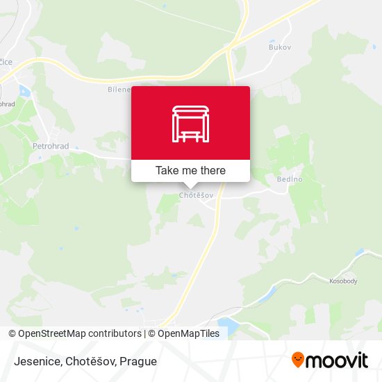 Jesenice, Chotěšov map