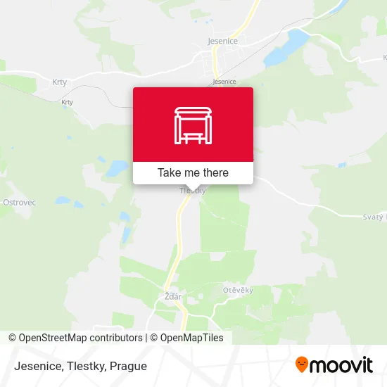 Карта Jesenice, Tlestky