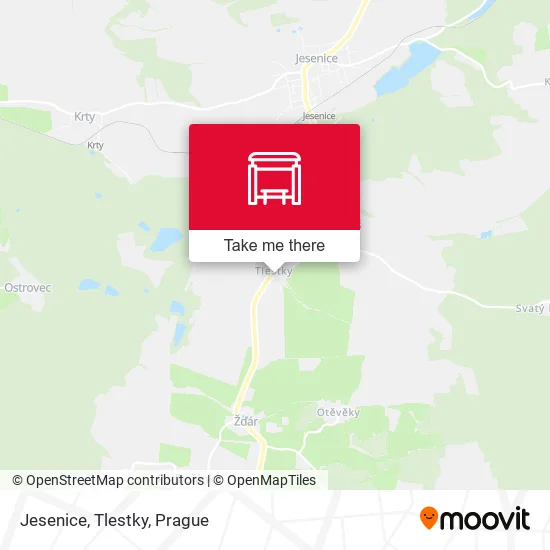 Карта Jesenice, Tlestky