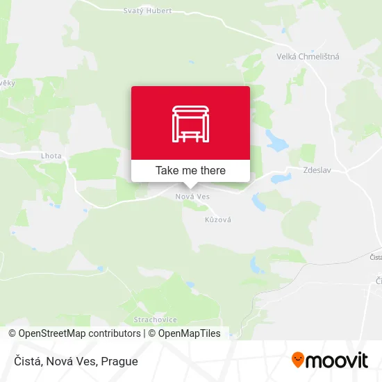 Карта Čistá, Nová Ves