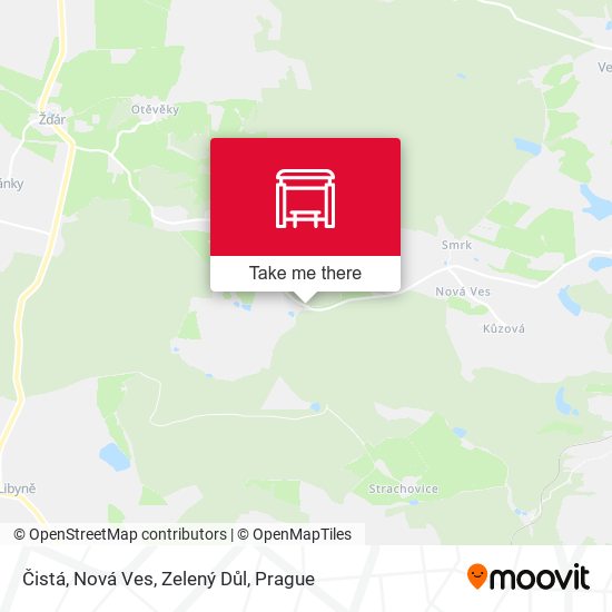 Čistá, Nová Ves, Zelený Důl map