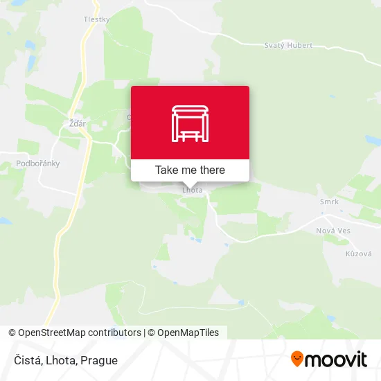 Карта Čistá, Lhota