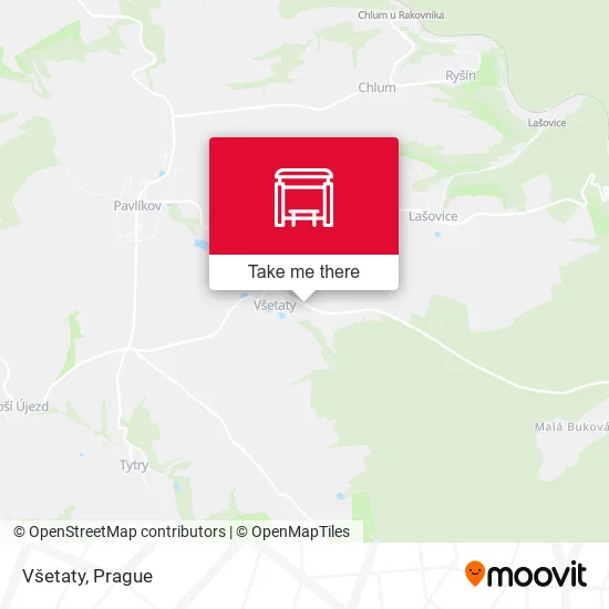Карта Všetaty