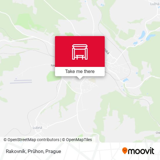 Rakovník, Průhon map