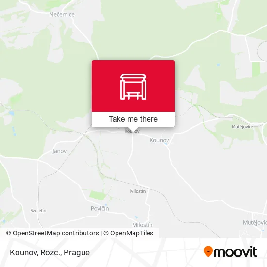 Карта Kounov, Rozc.