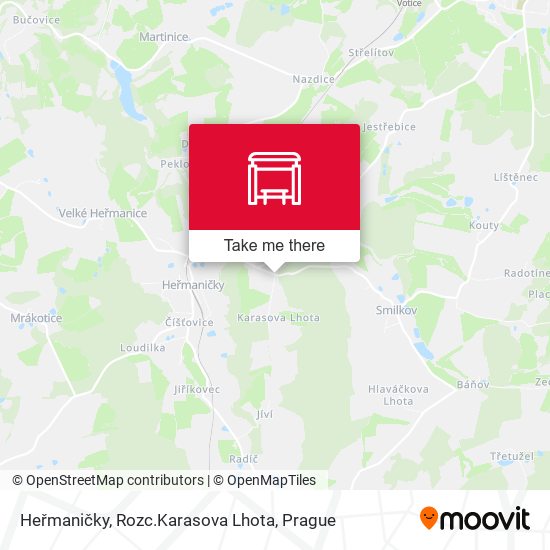 Heřmaničky, Rozc.Karasova Lhota map