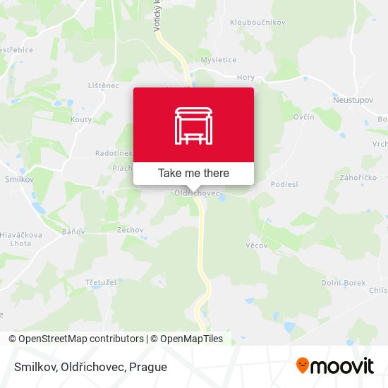 Smilkov, Oldřichovec map