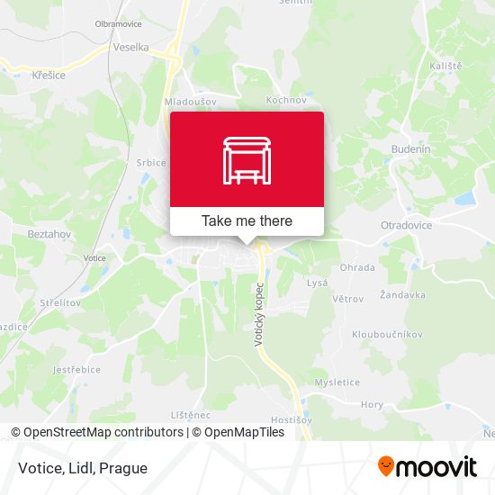 Votice, Lidl map