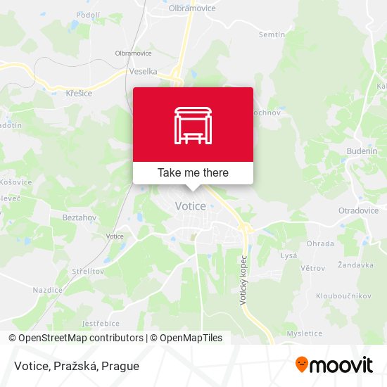 Votice, Pražská map