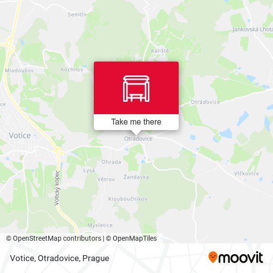 Votice, Otradovice map