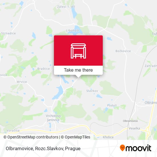 Olbramovice, Rozc.Slavkov map