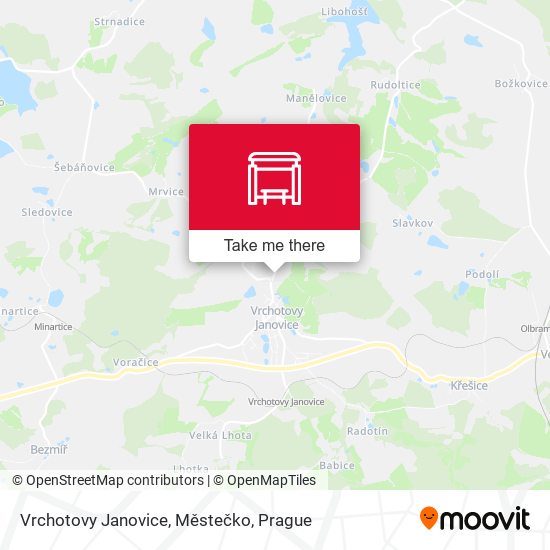 Vrchotovy Janovice, Městečko map