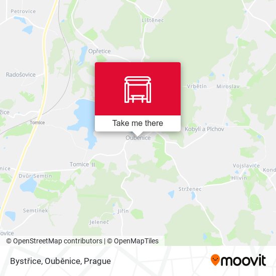 Bystřice, Ouběnice map